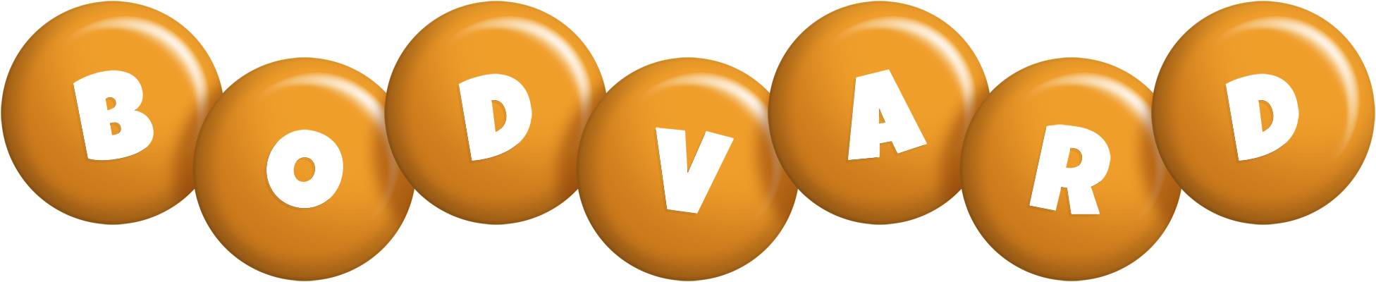 Bodvard candy-orange logo
