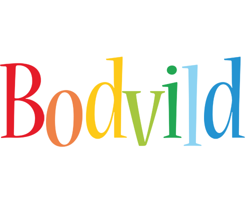 Bodvild birthday logo