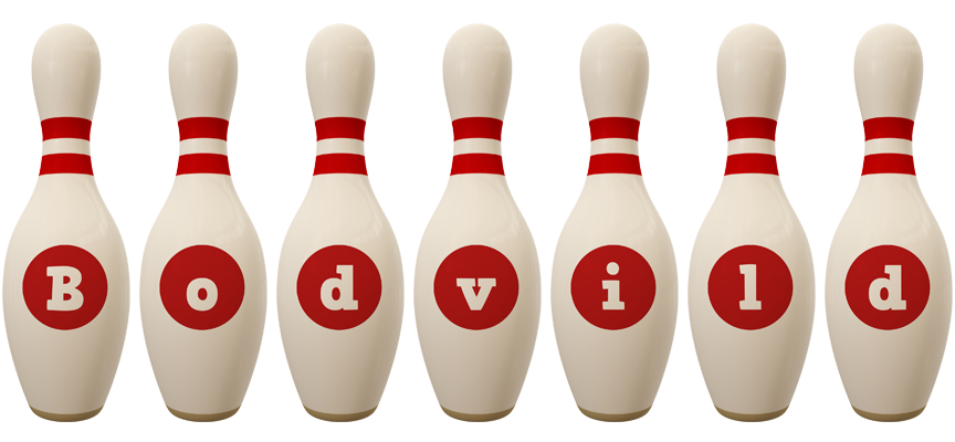 Bodvild bowling-pin logo