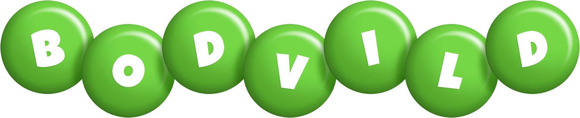 Bodvild candy-green logo