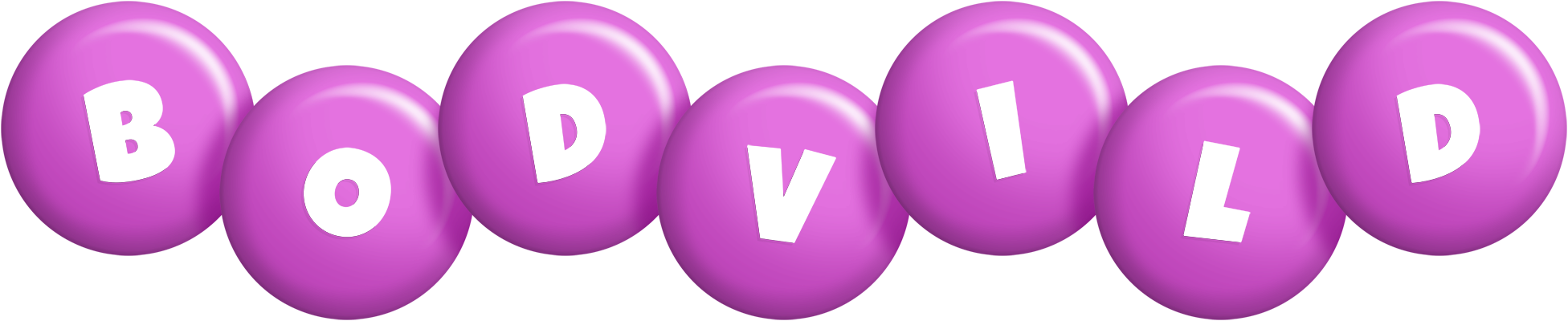 Bodvild candy-purple logo