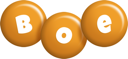 Boe candy-orange logo