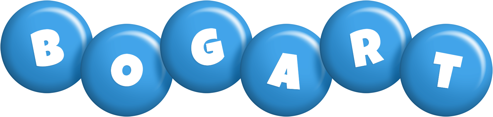 Bogart candy-blue logo