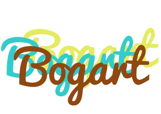 Bogart cupcake logo
