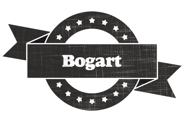 Bogart grunge logo