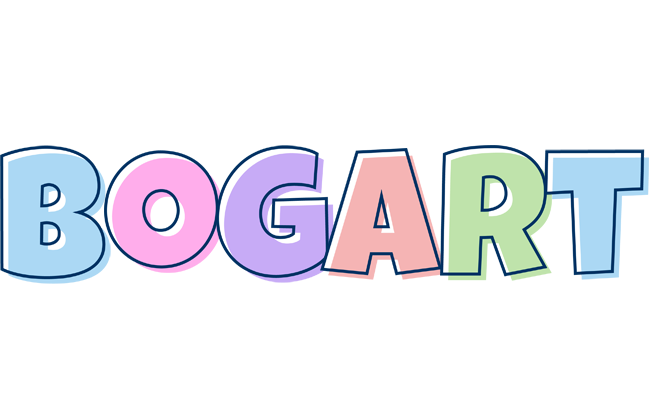 Bogart pastel logo
