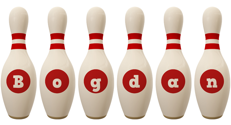 Bogdan bowling-pin logo