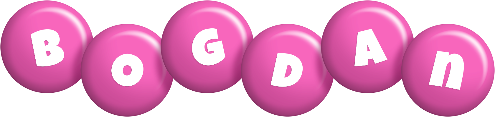Bogdan candy-pink logo