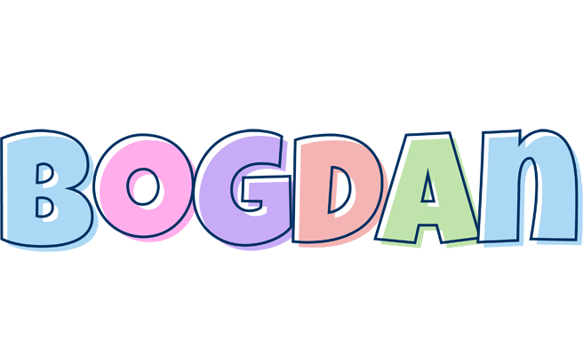 Bogdan pastel logo