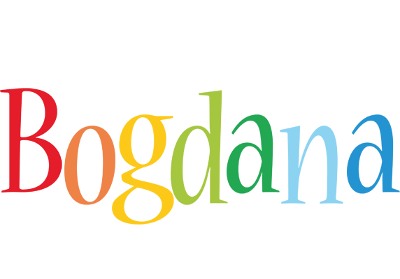 Bogdana birthday logo