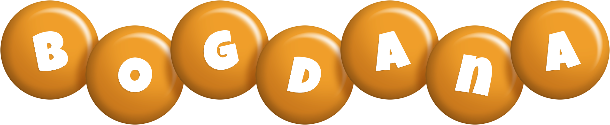 Bogdana candy-orange logo