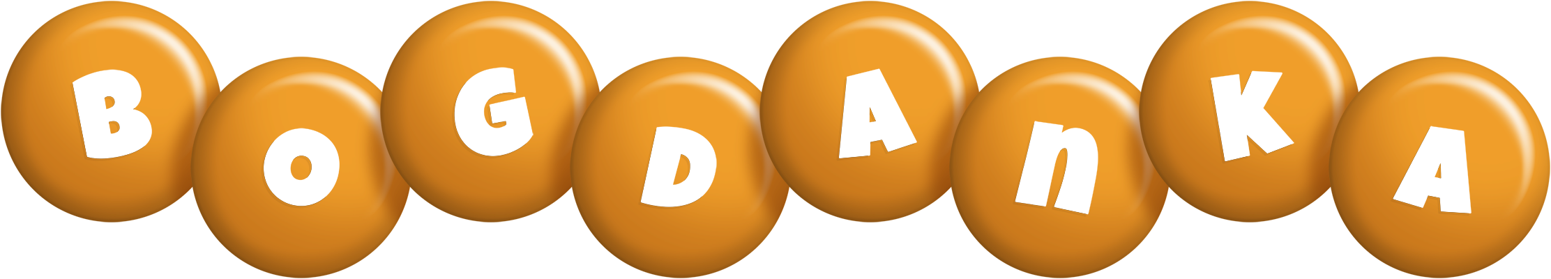 Bogdanka candy-orange logo