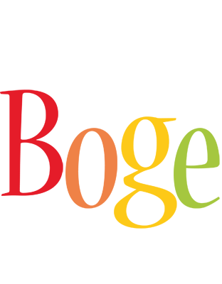 Boge birthday logo