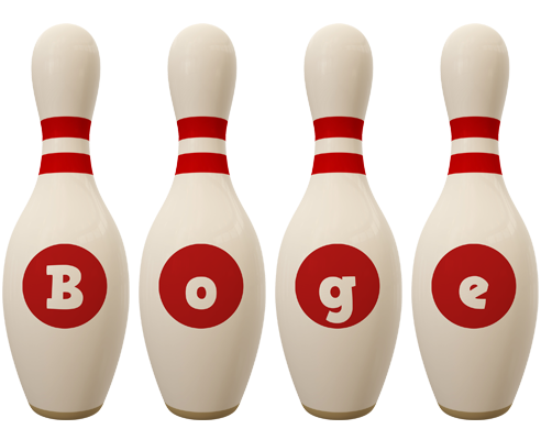 Boge bowling-pin logo