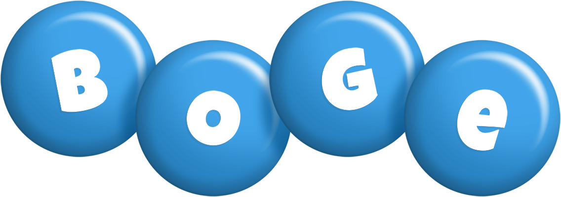 Boge candy-blue logo