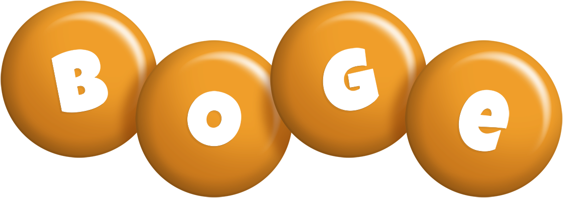 Boge candy-orange logo
