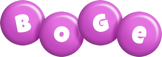 Boge candy-purple logo