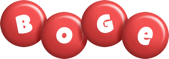 Boge candy-red logo