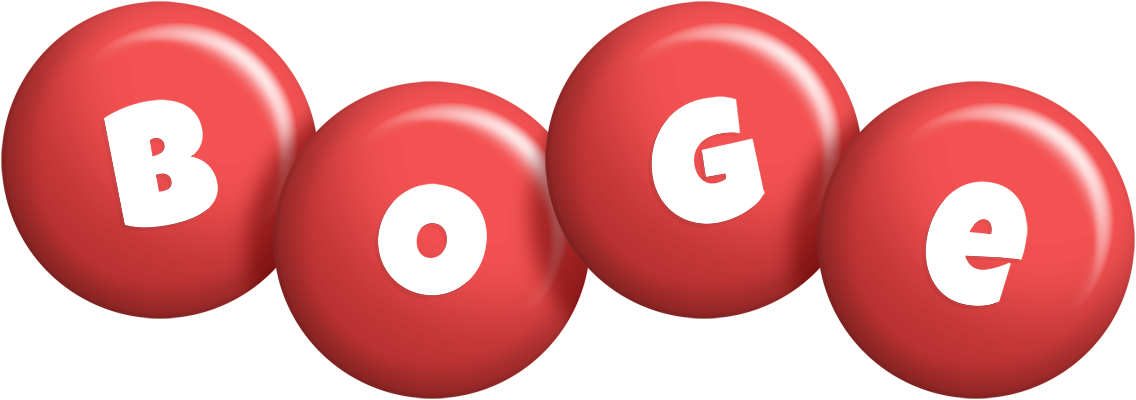 Boge candy-red logo