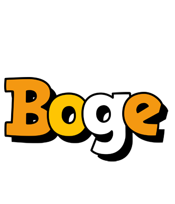 Boge cartoon logo