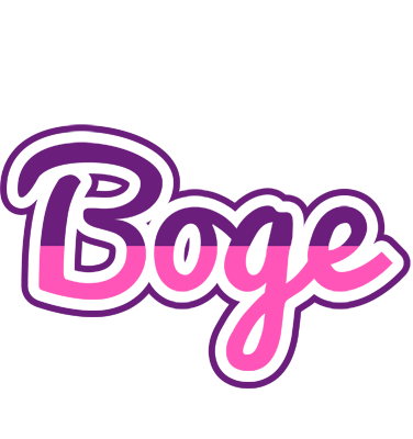 Boge cheerful logo