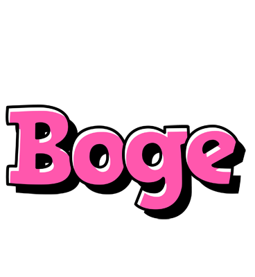 Boge girlish logo
