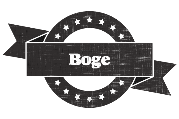 Boge grunge logo
