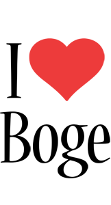 Boge i-love logo