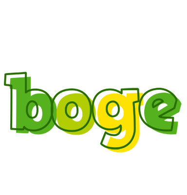 Boge juice logo