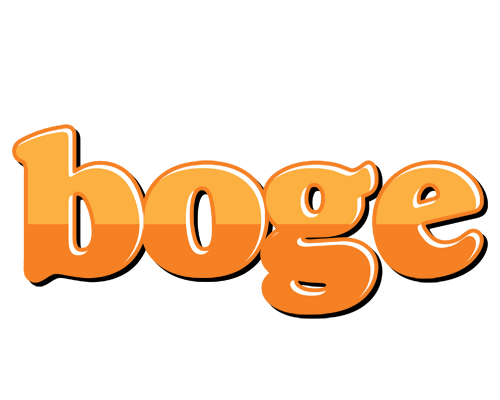 Boge orange logo