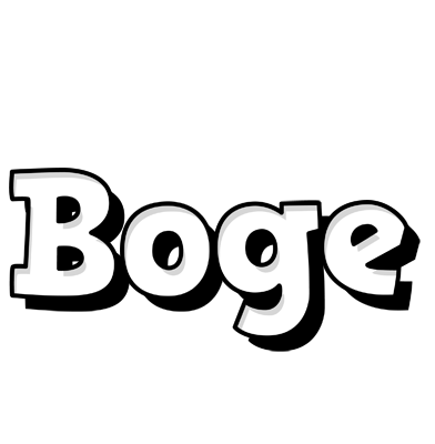 Boge snowing logo