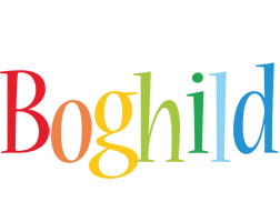 Boghild birthday logo