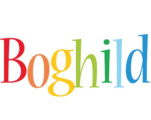 Boghild birthday logo