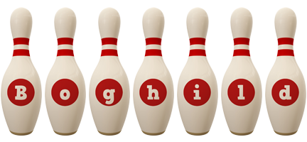 Boghild bowling-pin logo