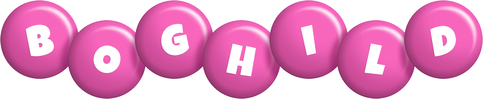 Boghild candy-pink logo