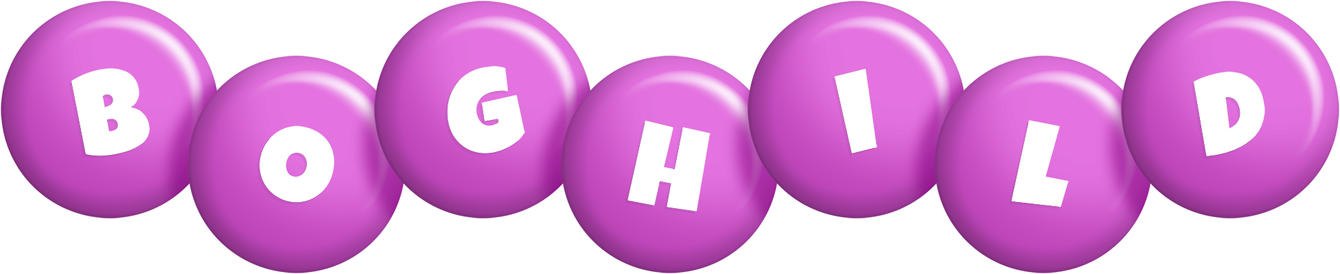 Boghild candy-purple logo
