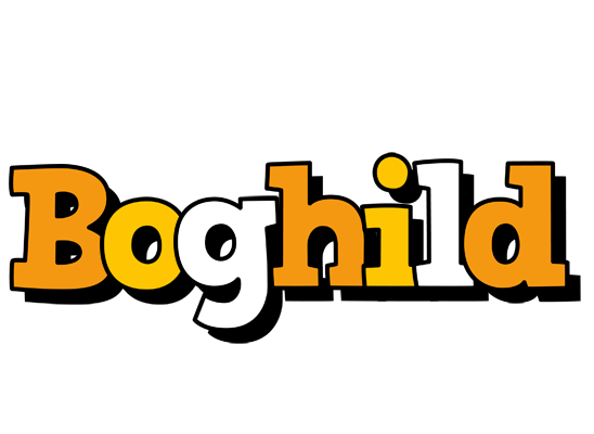 Boghild cartoon logo