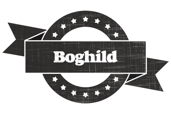 Boghild grunge logo