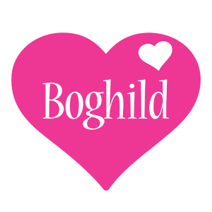 Boghild love-heart logo