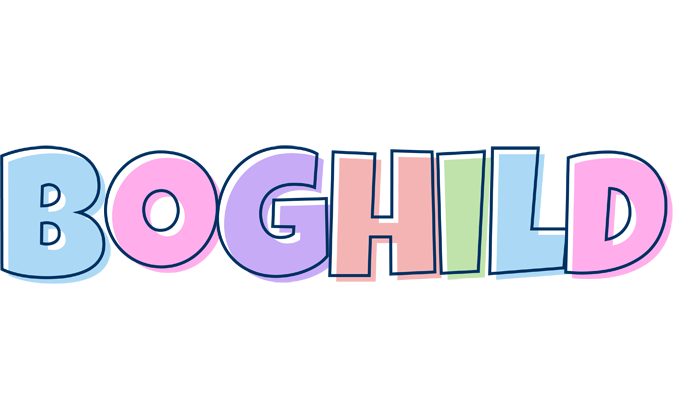 Boghild pastel logo