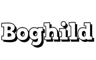 Boghild snowing logo