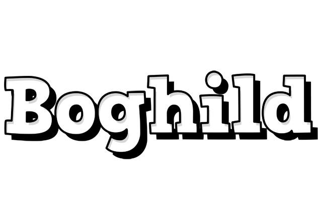 Boghild snowing logo