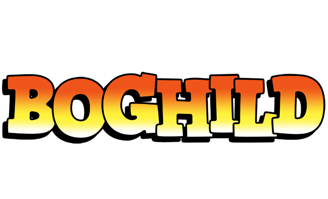 Boghild sunset logo