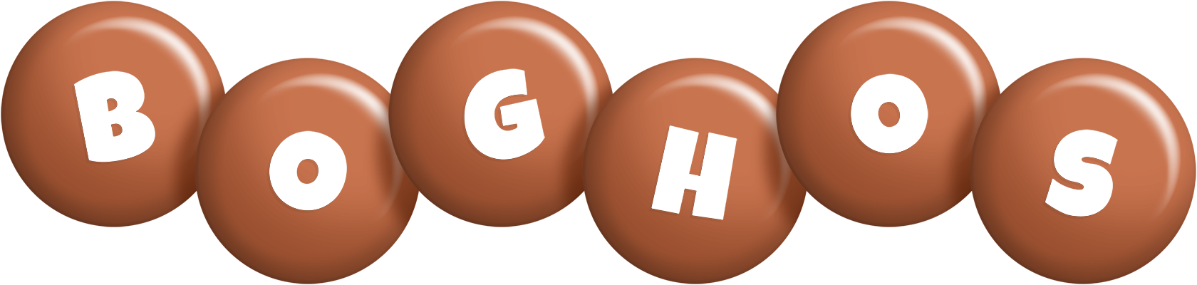 Boghos candy-brown logo