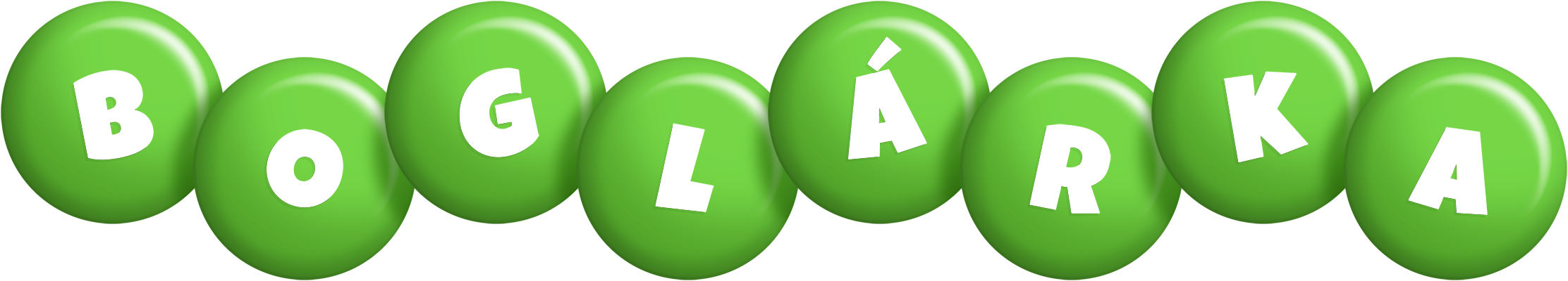 Boglárka candy-green logo