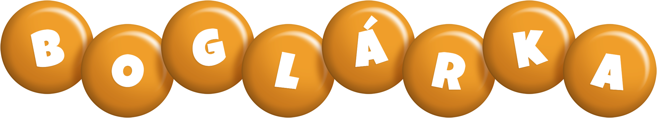 Boglárka candy-orange logo
