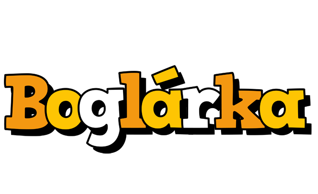 Boglárka cartoon logo