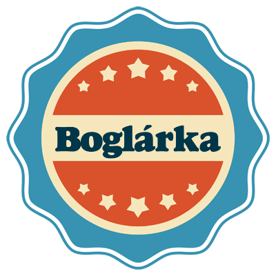 Boglárka labels logo
