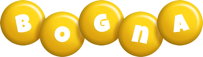 Bogna candy-yellow logo