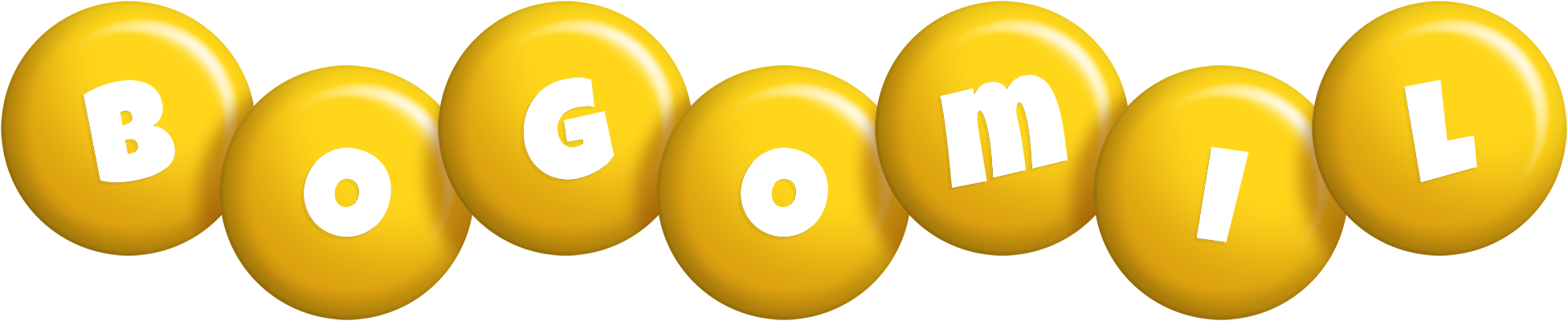 Bogomil candy-yellow logo